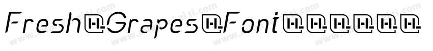 Fresh Grapes Font字体转换